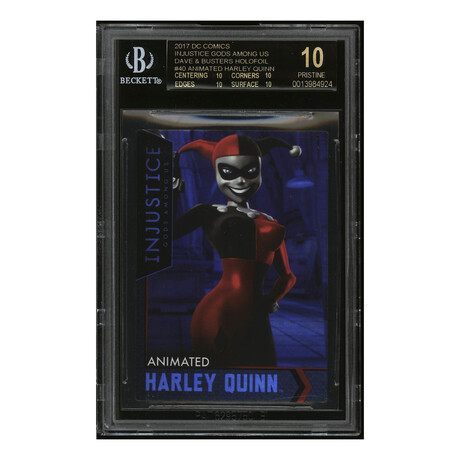 2017 DC Comics Injustice Gods Among Us Dave & Busters Holofoil #40 Animated Harley Quinn // BGS 10 Pristine Black Label