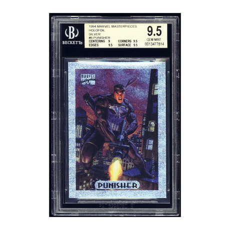 V2 1994 Marvel Masterpieces Holofoil Silver #6 Punisher // BGS 9.5 Gem Mint