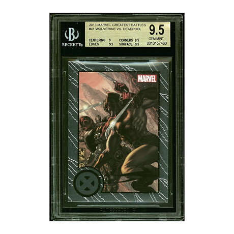 2013 Marvel Greatest Battles #41 Wolverine vs Deadpool V2 // BGS 9.5 Gem Mint