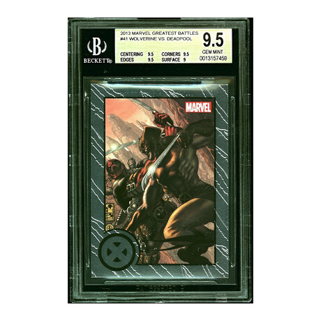2013 Marvel Greatest Battles #41 Wolverine vs Deadpool V1 // BGS 9.5 Gem Mint