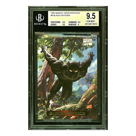 1994 Marvel Masterpieces #8 Black Panther V1 // BGS 9.5 Gem Mint