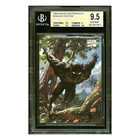 1994 Marvel Masterpieces #8 Black Panther V2 // BGS 9.5 Gem Mint