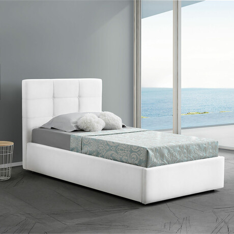 Maci Storage Bed // Twin Size // White