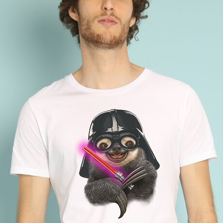 Darth Sloth T-Shirt // White (S)