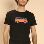 Red Van T-shirt // Black (S)
