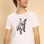 Happy Dog T-shirt // White (S)