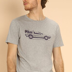 Delorean T-shirt // Gray (S)