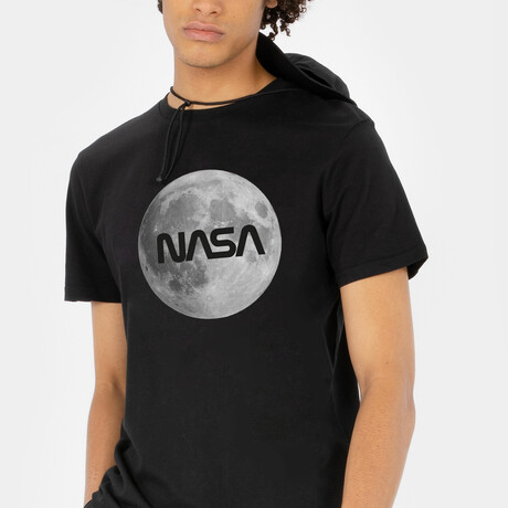 NASA Full Moon T-shirt // Black (S)
