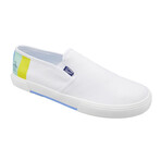 Sam Stripe Slip On // White + Yellow (US: 10.5)