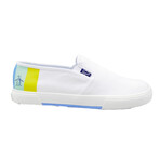 Sam Stripe Slip On // White + Yellow (US: 10.5)