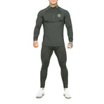 Mock Neck Workout Set // Gray (L)