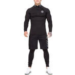 Mock Neck Workout Set // Black (L)