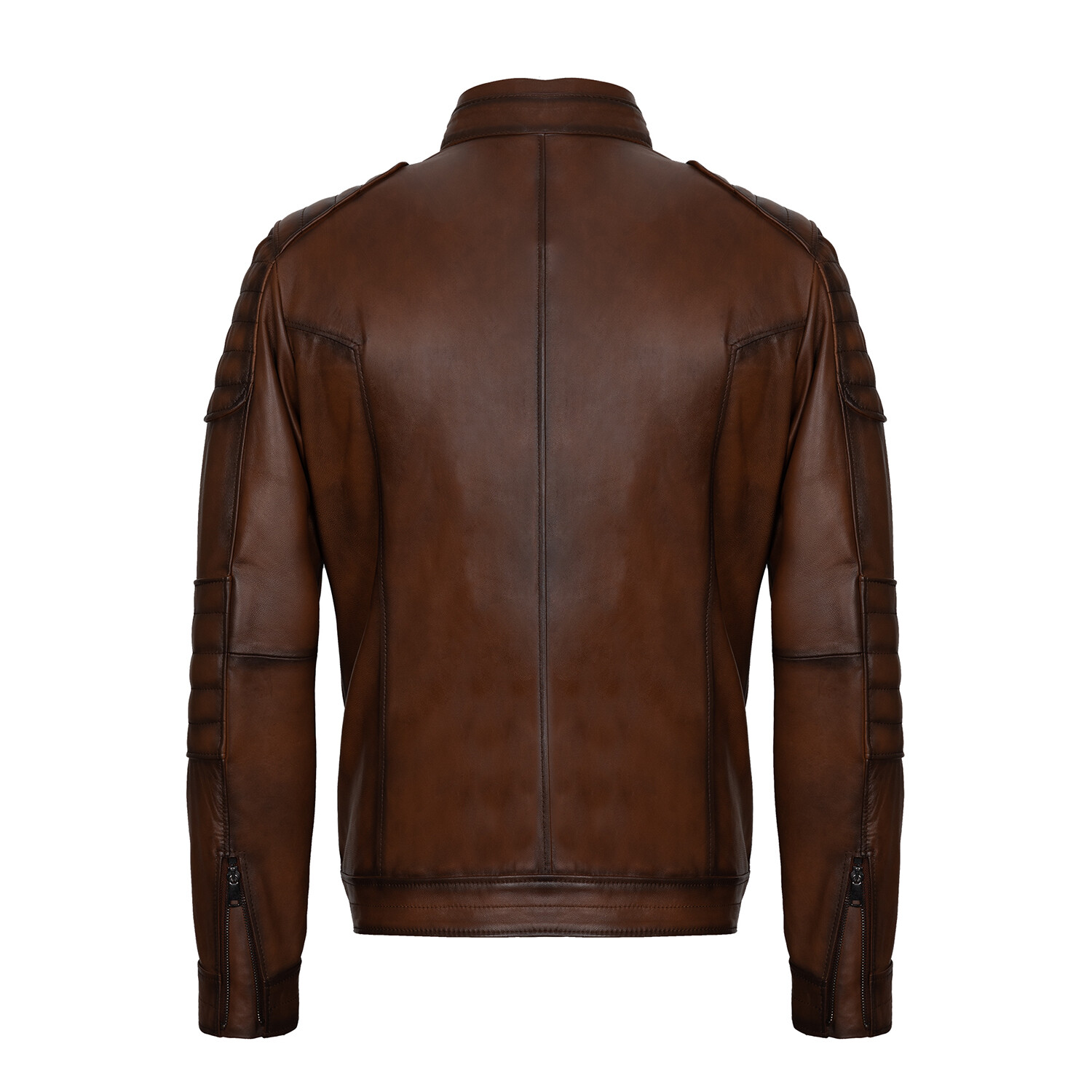 Zane Leather Jacket // Chestnut (3XL) - Upper Project Leather Jackets ...