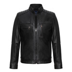 Sean Leather Jacket // Black (L)