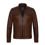 Jackson Leather Jacket // Chestnut (M)