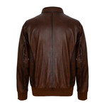 Francis Leather Jacket // Chestnut (L)