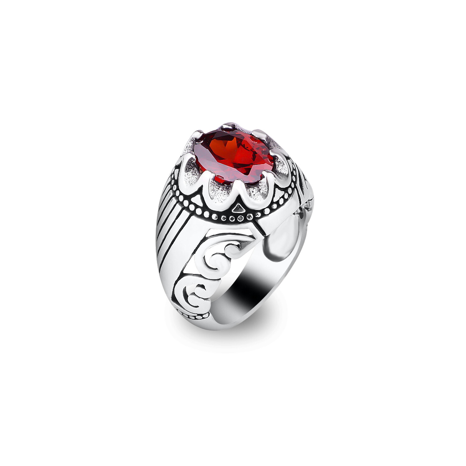 Cool Garnet Ring (7.5) - Ephesus Jewelry: Men's Rings - Touch of Modern