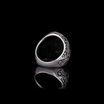 Engraved Oval Ring (7.5)