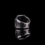 Poker Ring with Lab Ruby Stones (9)