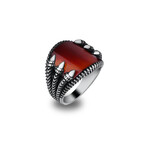 Eagle Claw Ring with Red Agate (8)