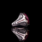 Faceted Ruby Ring (8)