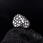 Black Desert Ring with Pave Stones (6.5)