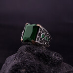 Stylish Emerald Ring (6.5)