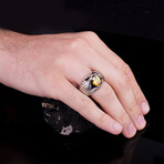 Snake Head Ring with Citrine (6)
