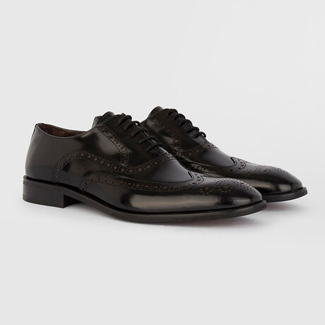 Benton Florentic Leather Men's Oxford // Black (Euro: 39)