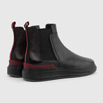 Azola Black-Burgundy Leather Men's Boot // Black (Euro: 42)