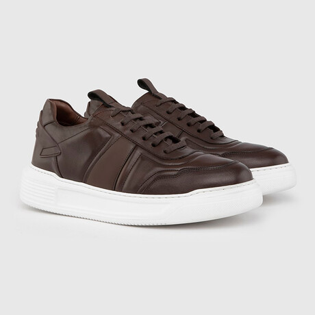 Fagus Nappa Leather Men's Sneaker // Brown (Euro: 39)