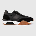 Roni Suede Leather Men's Sneaker // Black (Euro: 43)