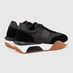 Roni Suede Leather Men's Sneaker // Black (Euro: 42)