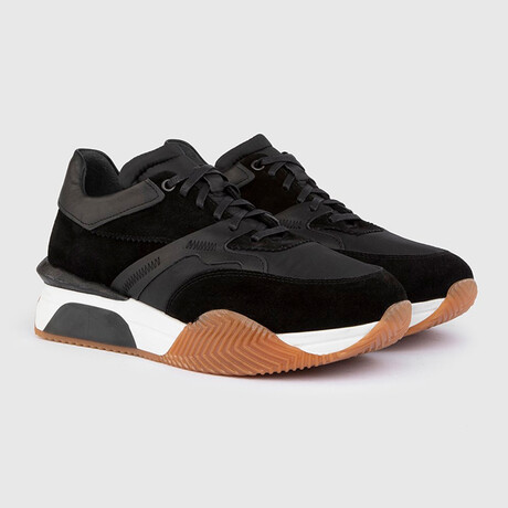 Lassi Suede Leather Men's Sneaker // Black (Euro: 39)