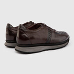 Bara Snake Leather Men's Sneaker // Brown (Euro: 45)