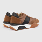 Roni Saddle Suede Leather Men's Sneaker // Brown (Euro: 42)