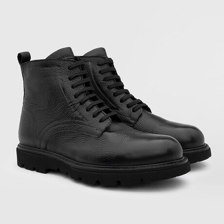 Sorbus Floater Leather Men's Boot // Black (Euro: 39)