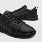 Vinca Antique Leather Men's Sneaker // Black (Euro: 43)