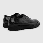 Turda Leather Crocodile Men's Daily Shoe // Black (Euro: 40)