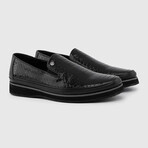 Sibiu Leather Snake Men's Daily Shoe // Black (Euro: 45)