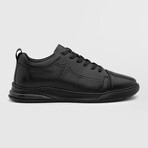 Vinca Antique Leather Men's Sneaker // Black (Euro: 39)