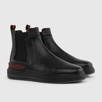 Azola Black-Burgundy Leather Men's Boot // Black (Euro: 45)