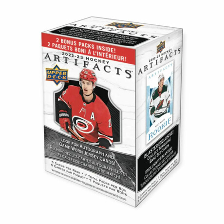2022-23 Upper Deck Artifacts NHL Hockey Blaster Box // Sealed Box Of Cards