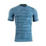 Iron-Ic // Striped T-Shirt 6.1 // Blue (XL)