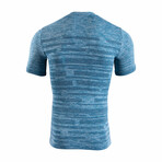 Iron-Ic // Striped T-Shirt 6.1 // Blue (L)