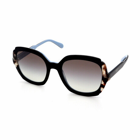Prada // Women's Square PR16US 3890A7 Non-Polarized Sunglasses // Black Havana + Gray Gradient