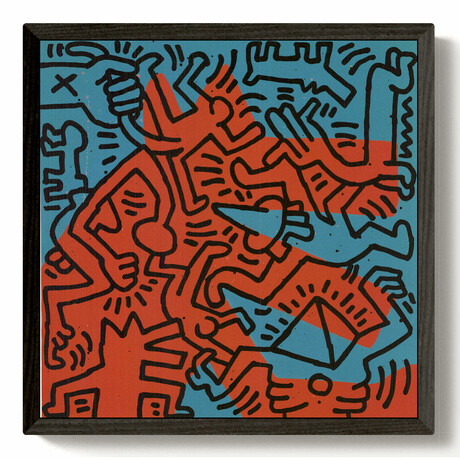 Untitled, 1984 // Black Wood // Keith Haring