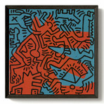 Untitled, 1984 // Black Wood // Keith Haring