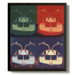 Mercedes-Benz Typ C 111 Versuchwagen x 4 // Andy Warhol