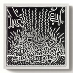 Untitled, 1985 // White Wood // Keith Haring